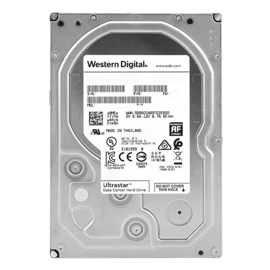WD σκληρός δίσκος Ultrastar DC HC310 3.5", 4TB, 256MB, 7200RPM, 6Gb/s, FR