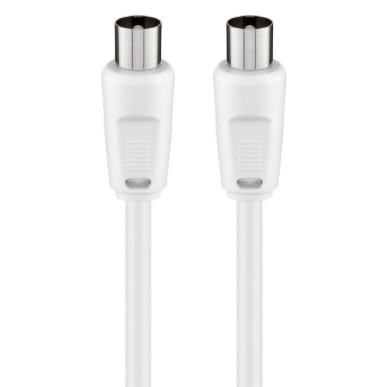 GOOBAY καλώδιο κεραίας αρσενικό 68149, <70dB, CCS, 5m, λευκό