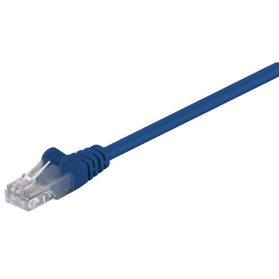 GOOBAY καλώδιο δικτύου 68340, CAT 5e U/UTP, CCA, PVC, 1m, μπλε