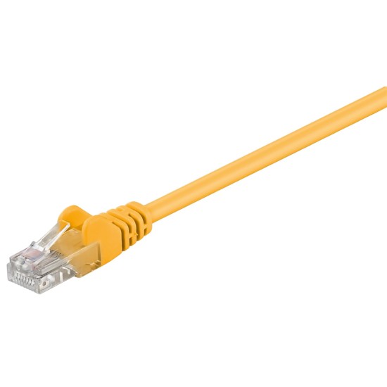 GOOBAY καλώδιο δικτύου 68341, CAT 5e U/UTP, CCA, PVC, 1m, κίτρινο
