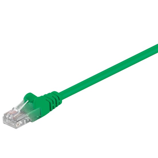 GOOBAY καλώδιο δικτύου 68343, CAT 5e U/UTP, CCA, PVC, 1m, πράσινο