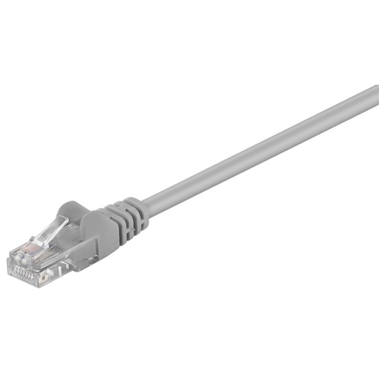 GOOBAY καλώδιο δικτύου 68352, CAT 5e U/UTP, CCA, PVC, 15m, γκρι