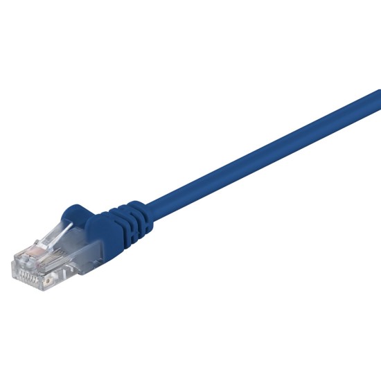 GOOBAY καλώδιο δικτύου 68365, CAT 5e U/UTP, CCA, PVC, 3m, μπλε