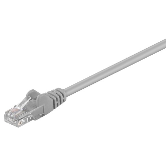 GOOBAY καλώδιο δικτύου 68377, CAT 5e U/UTP, CCA, PVC, 5m, γκρι