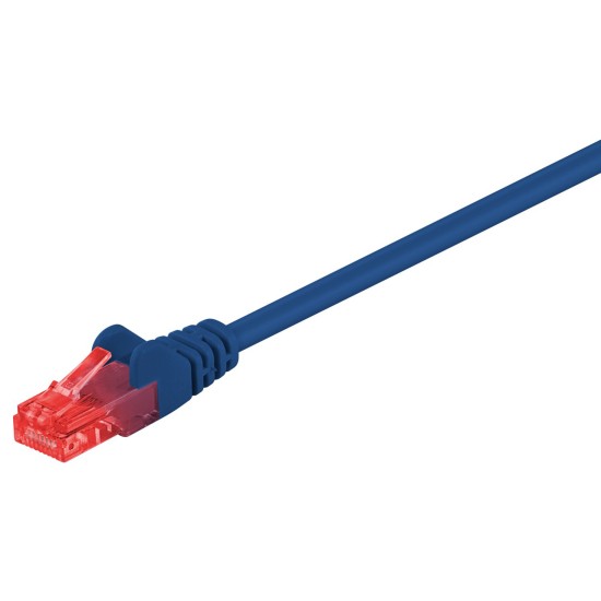 GOOBAY καλώδιο δικτύου 68407, CAT 6 U/UTP, CCA, PVC, 3m, μπλε