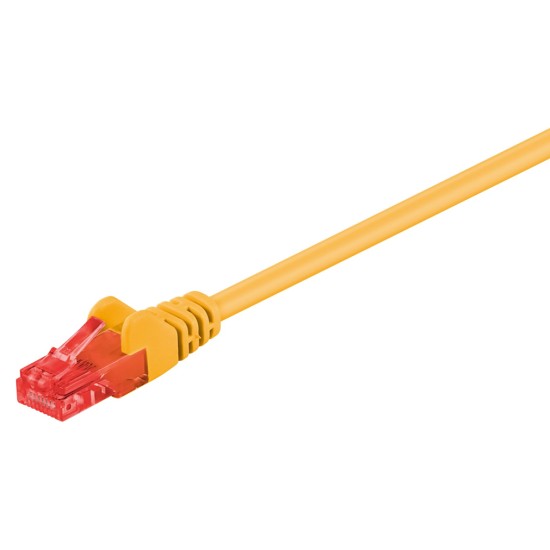 GOOBAY καλώδιο δικτύου 68408, CAT 6 U/UTP, CCA, PVC, 3m, κίτρινο