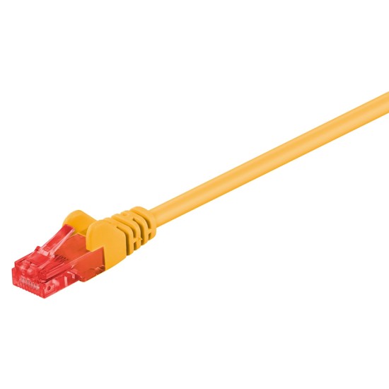GOOBAY καλώδιο δικτύου 68433, CAT 6 U/UTP, CCA, PVC, 0.5m, κίτρινο
