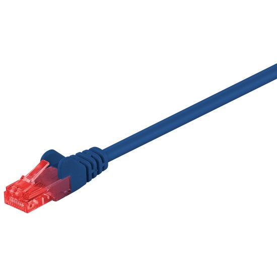 GOOBAY καλώδιο δικτύου 68442, CAT 6 U/UTP, CCA, PVC, 10m, μπλε