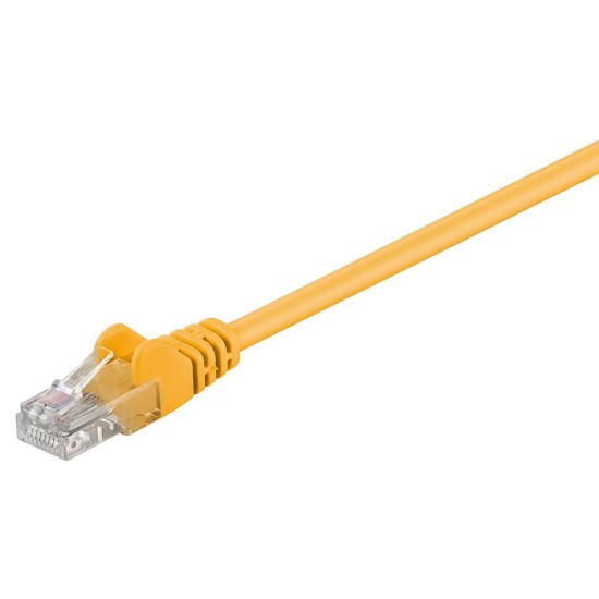 GOOBAY καλώδιο δικτύου 68610, CAT 5e U/UTP, CCA, PVC, 0,25m, κίτρινο