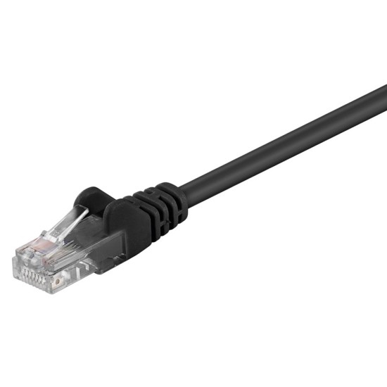 GOOBAY καλώδιο δικτύου 68649, CAT 5e U/UTP, CCA, PVC, 3m, μαύρο