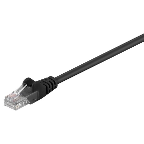 GOOBAY καλώδιο δικτύου 68651, CAT 5e U/UTP, CCA, PVC, 5m, μαύρο