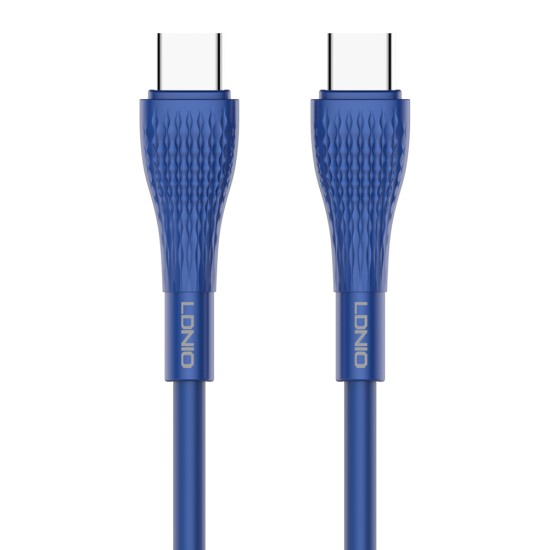 LDNIO καλώδιο USB-C σε USB-C LC672C, 65W PD, 2m, μπλε