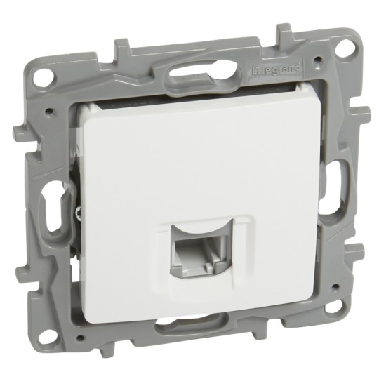 LEGRAND πρίζα RJ11 764569, λευκή