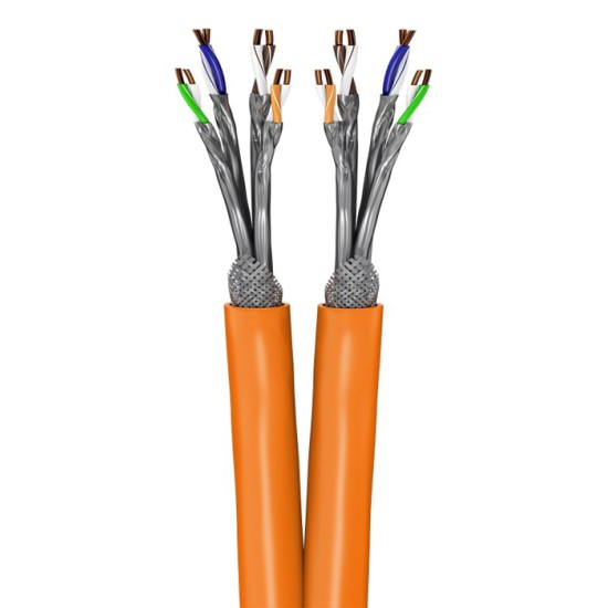 GOOBAY καλώδιο δικτύου 91892, CAT 7A S/FTP PIMF, copper, 500m, πορτοκαλί