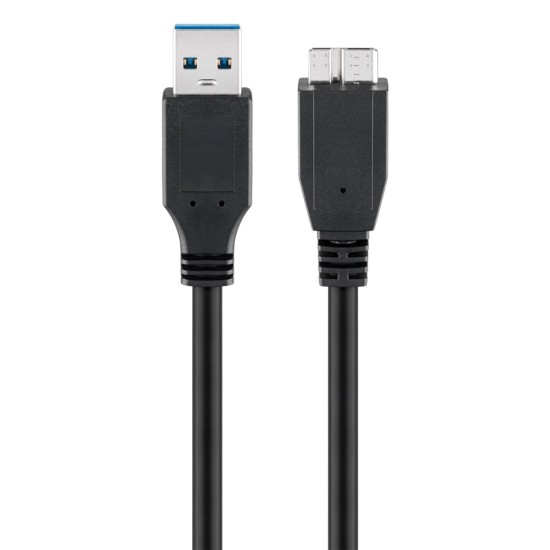GOOBAY καλώδιο USB 3.0 σε micro Type B 95027, 5 Gbps, 3m, μαύρο