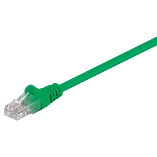 GOOBAY καλώδιο δικτύου 95558, CAT 5e U/UTP, CCA, PVC, 1.5m, πράσινο