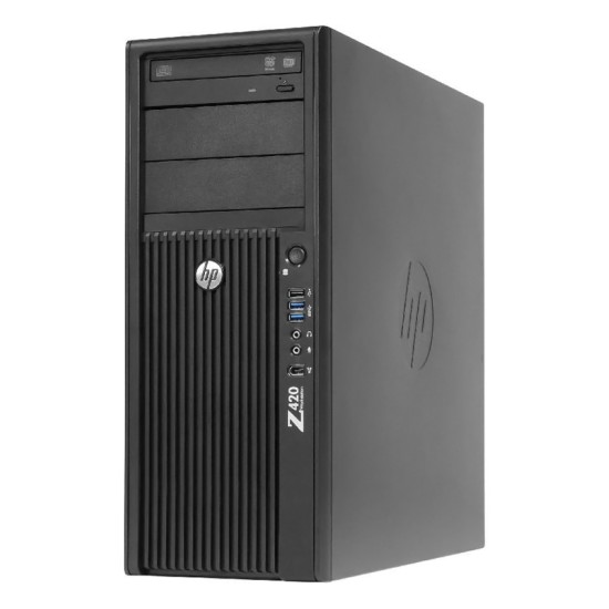 HP Workstation Z420 Tower, Refurbished Grade A Repainted, E51650 V2, 16GB, 1TB, DVD, Nvidia 410, Fre