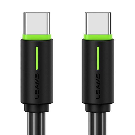 USAMS καλώδιο USB-C US-SJ734, 60W, 480Mbps, 1m, μαύρο