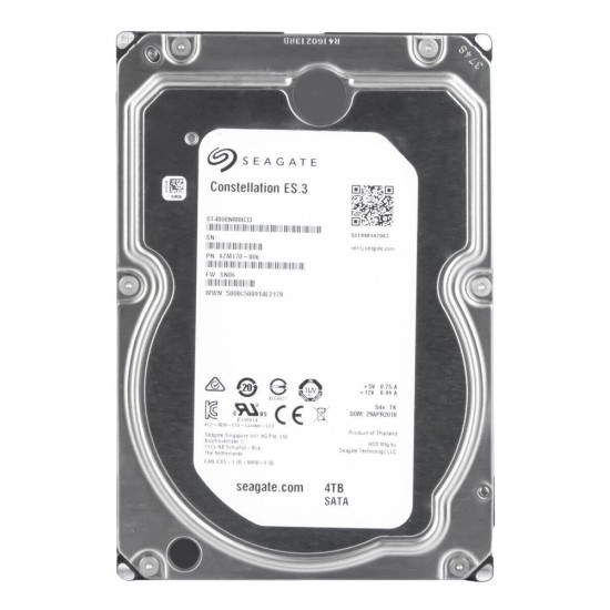 SEAGATE σκληρός δίσκος 3.5" Constellation ES.3, 4TB, 7200RPM, 6Gb/s, FR